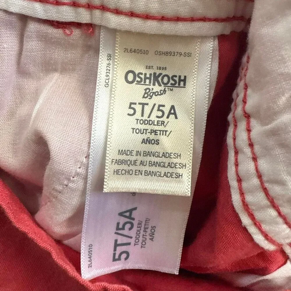 Oshkosh-b-gosh Red Dungarees-overalls